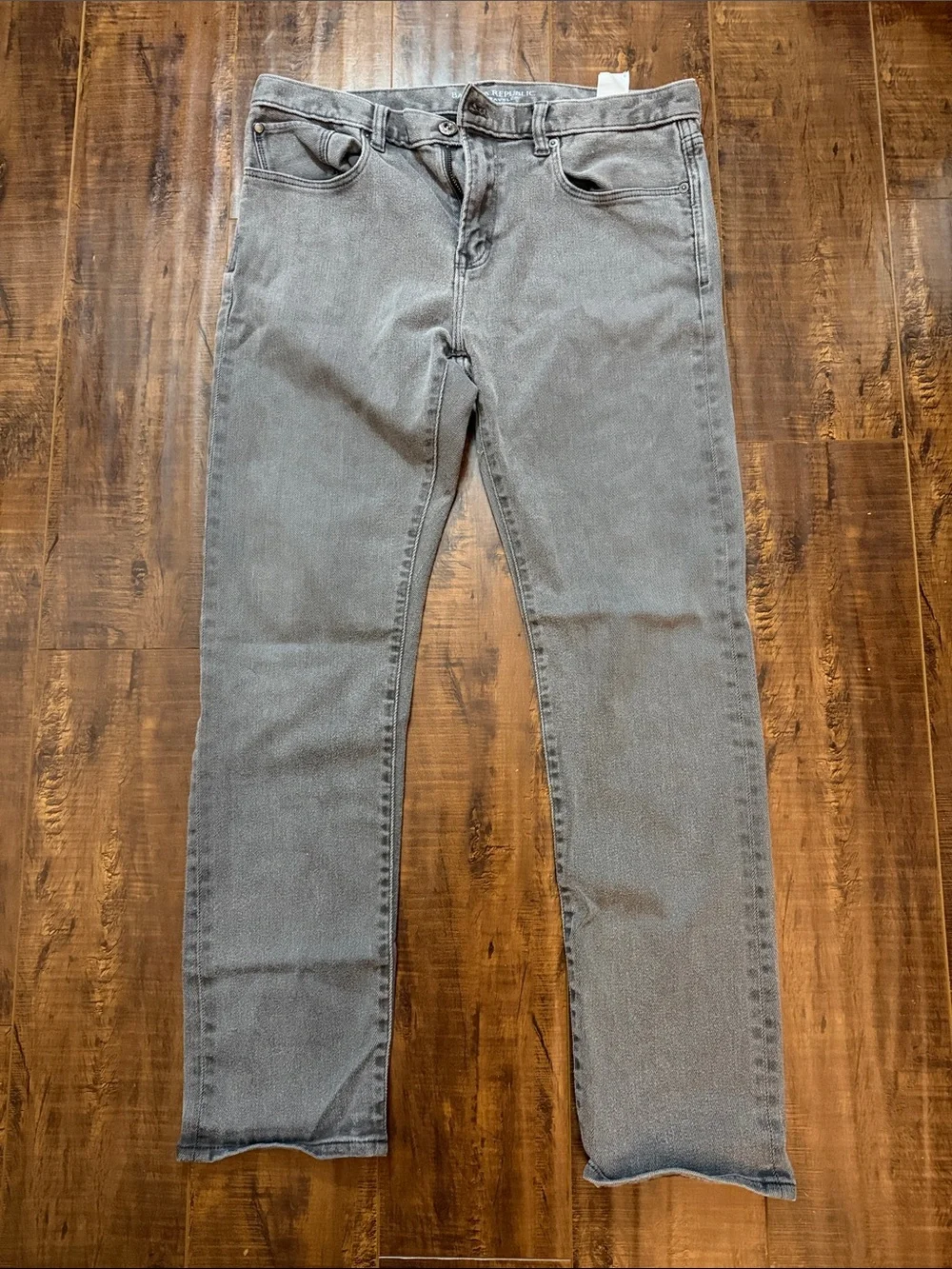 Banana Republic Men's Slim Straight Jeans in Light Gray